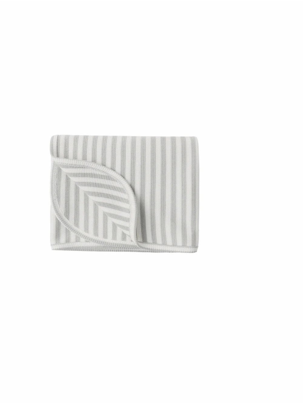 Soft Striped Gray & White Baby Blanket